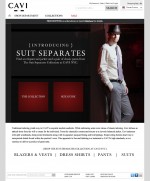The Suit Separates Campaign Landing Page